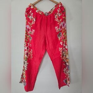 JOHNNY WAS Size L Auriela floral pants